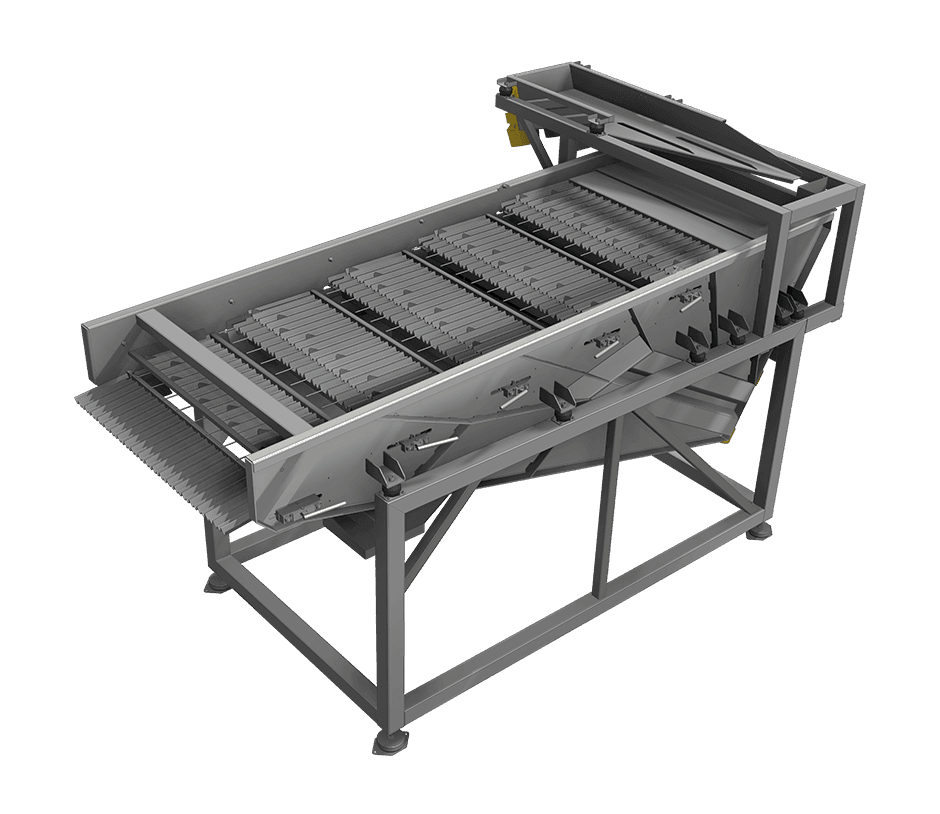 Vibrating length grader